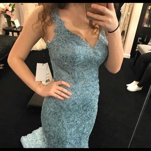 Gorgeous blue sherri hill dress